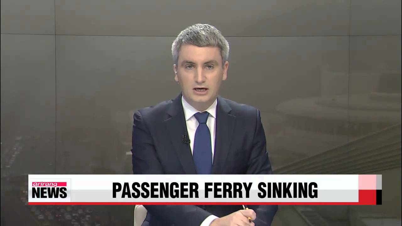 Passenger ferry sinking off Korea's Jindo Island
