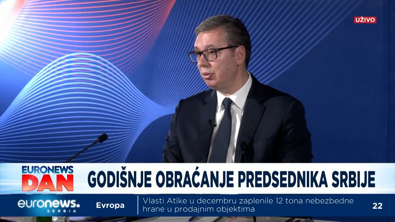 Godi&scaron;nja konferencija predsednika Srbije Aleskandra Vučića