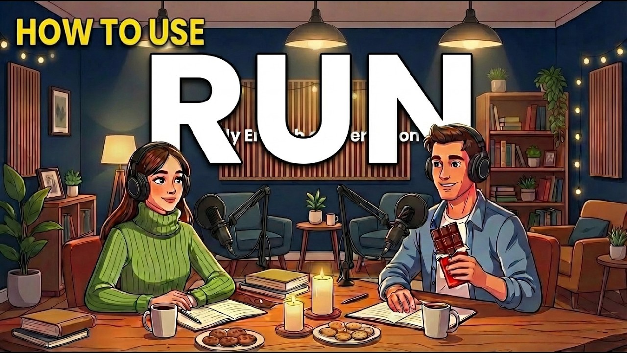 How to Use Run | Daily Routine English | A1 Listening