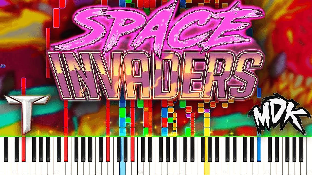 Teminite & MDK - Space Invaders Unplayable Synthesia Piano Cover