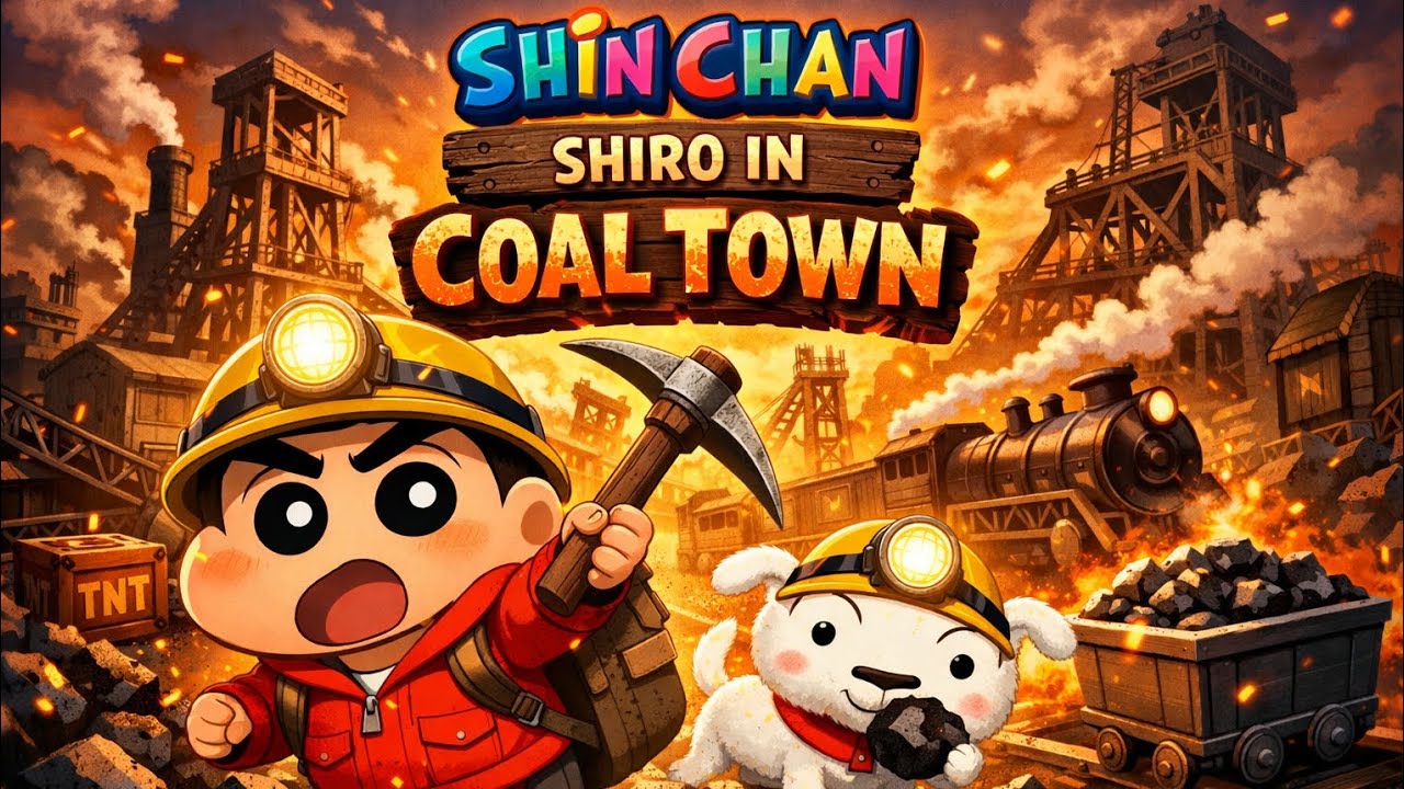 This Shin Chan Game Is CRAZY | Shiro's Coal Town  #ShinChan#ShiroCoalTown#ShinChanGame