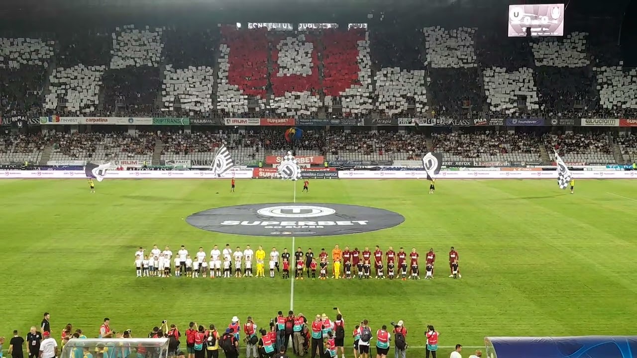 Atmosferă de senzație pe Cluj Arena la derby-ul dintre 