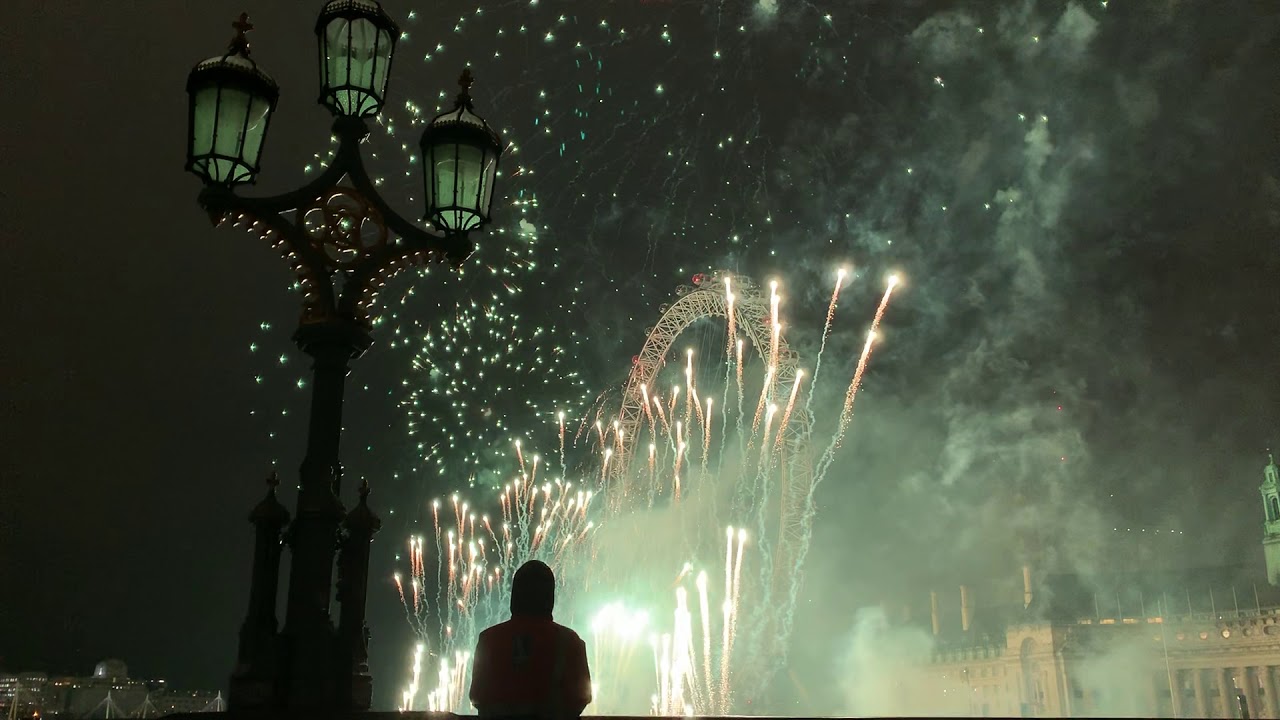 londonNYE London Eye NYE Fireworks White zone side view 2018/2019