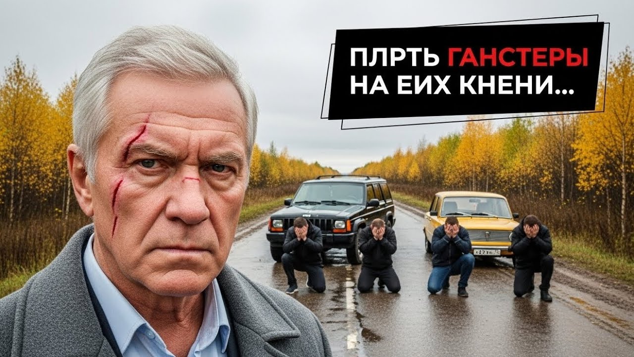 Борзые братки подрезали Жигули и нарвались на Авторитета. Расплата была мгновенной...