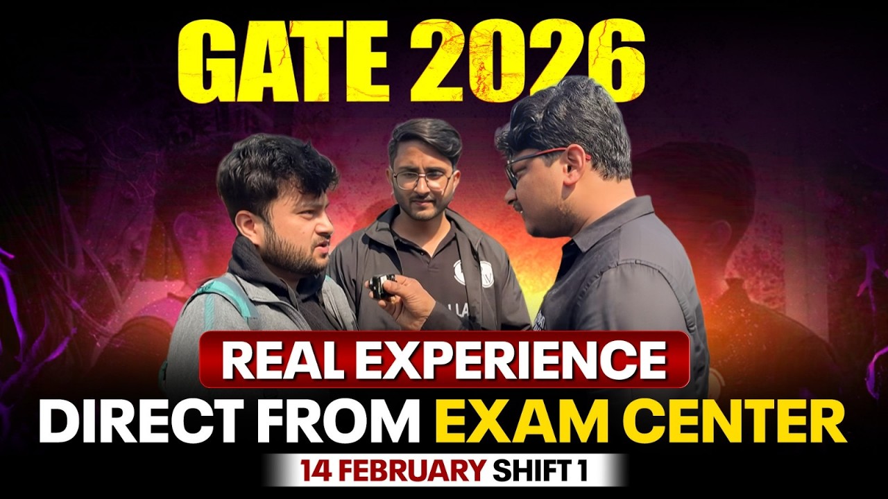 GATE 2026 Exam Live | GATE Exam Real Experience Straight from GATE Exam Centre | 14 Feb Shift 1