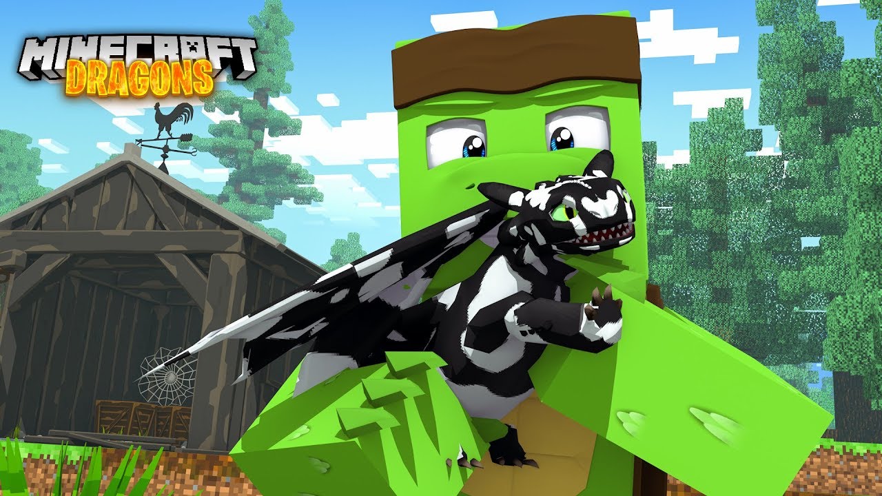 ADOPTING A BABY SPOTTED NIGHTFURY! - Minecraft Dragons