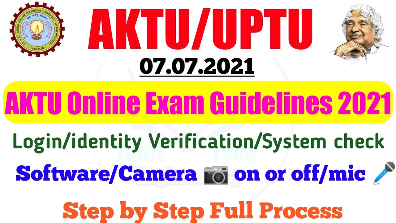AKTU Online Exam guidelines 2021 | aktu online exam kaise hota hai | aktu online exam news | aktu