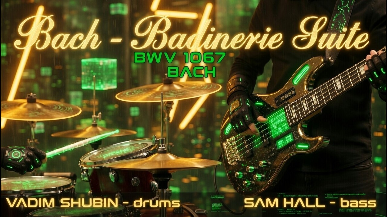 Bach - Badinerie   BWV 1067 Suite . Vadim Shubin Trio