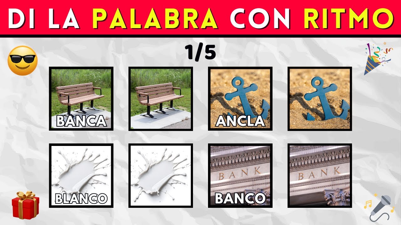 🎤🔥 DI LA PALABRA con RITMO 😱 Nivel 1&ndash;3 | F&aacute;cil, Medio y DIF&Iacute;CIL
