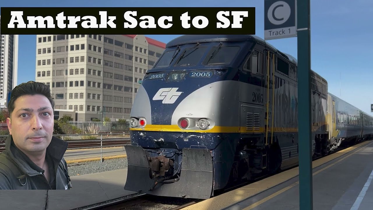Scenic views on Amtrak From Sacramento Valley Station To San Francisco. #amtrak #train #viralvideo