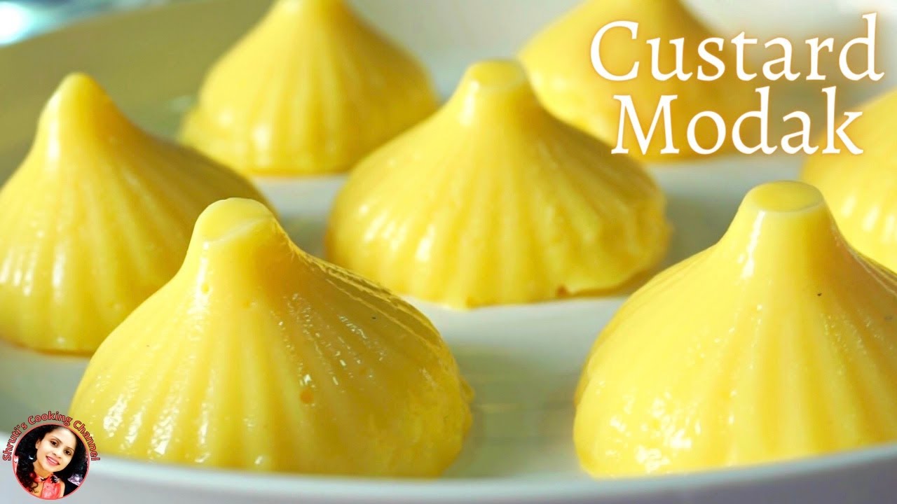 Custard modak recipe | custard pudding | Quick & easy Modak recipe (anyone can do it)