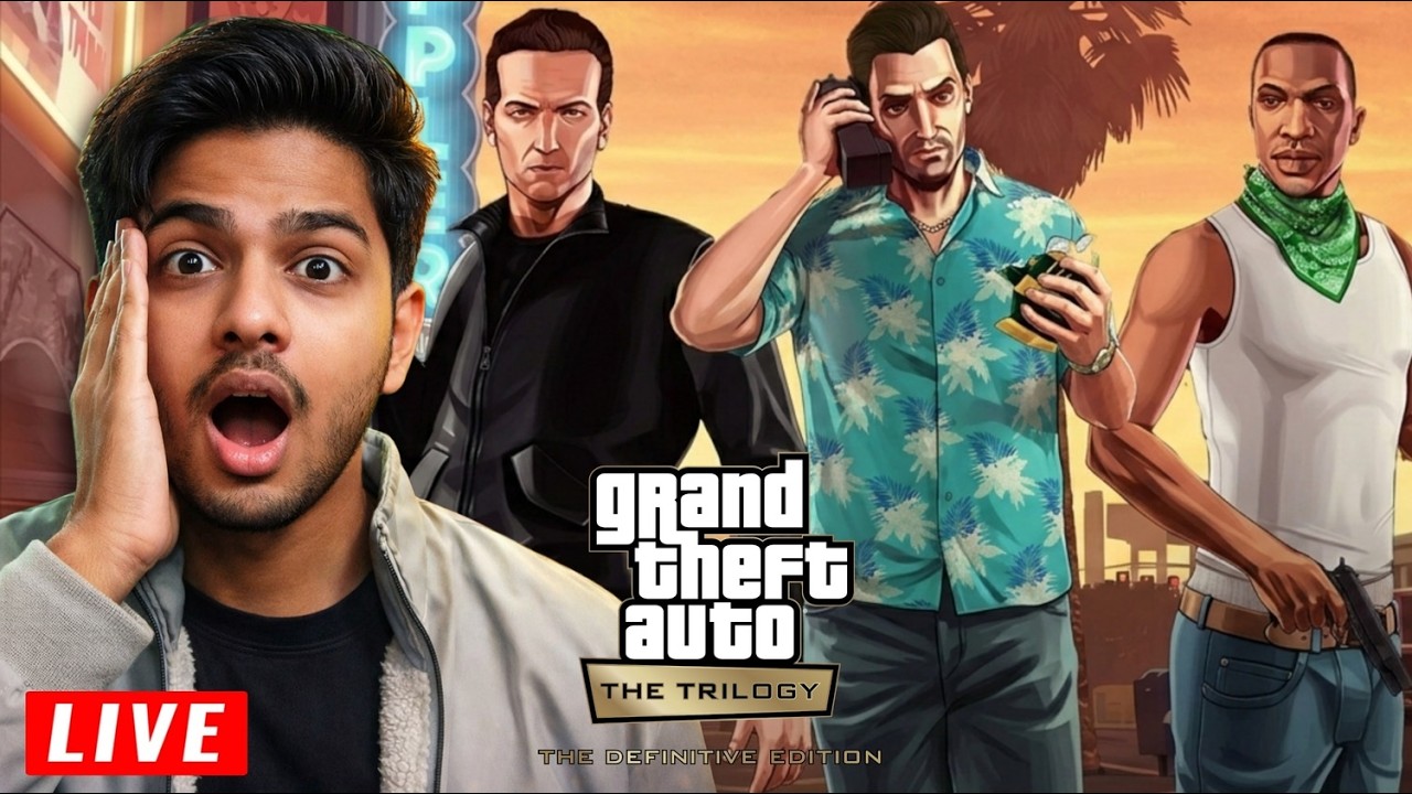 🔴GTA Trilogy Definitive Edition LIVE 💥 Pure Nostalgia + Full Hindi Commentary!