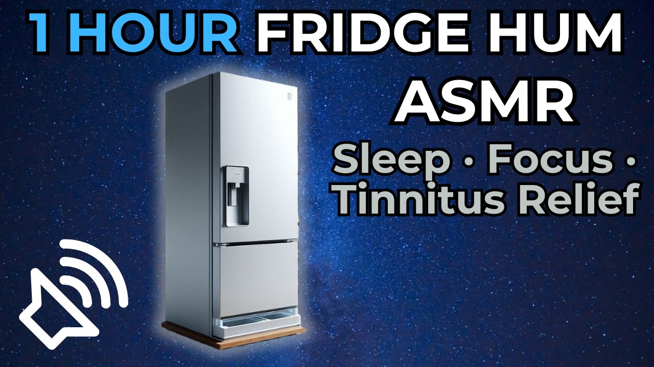 Modern Fridge Hum (1 HOUR) ❄️ White Noise for Sleep & Focus