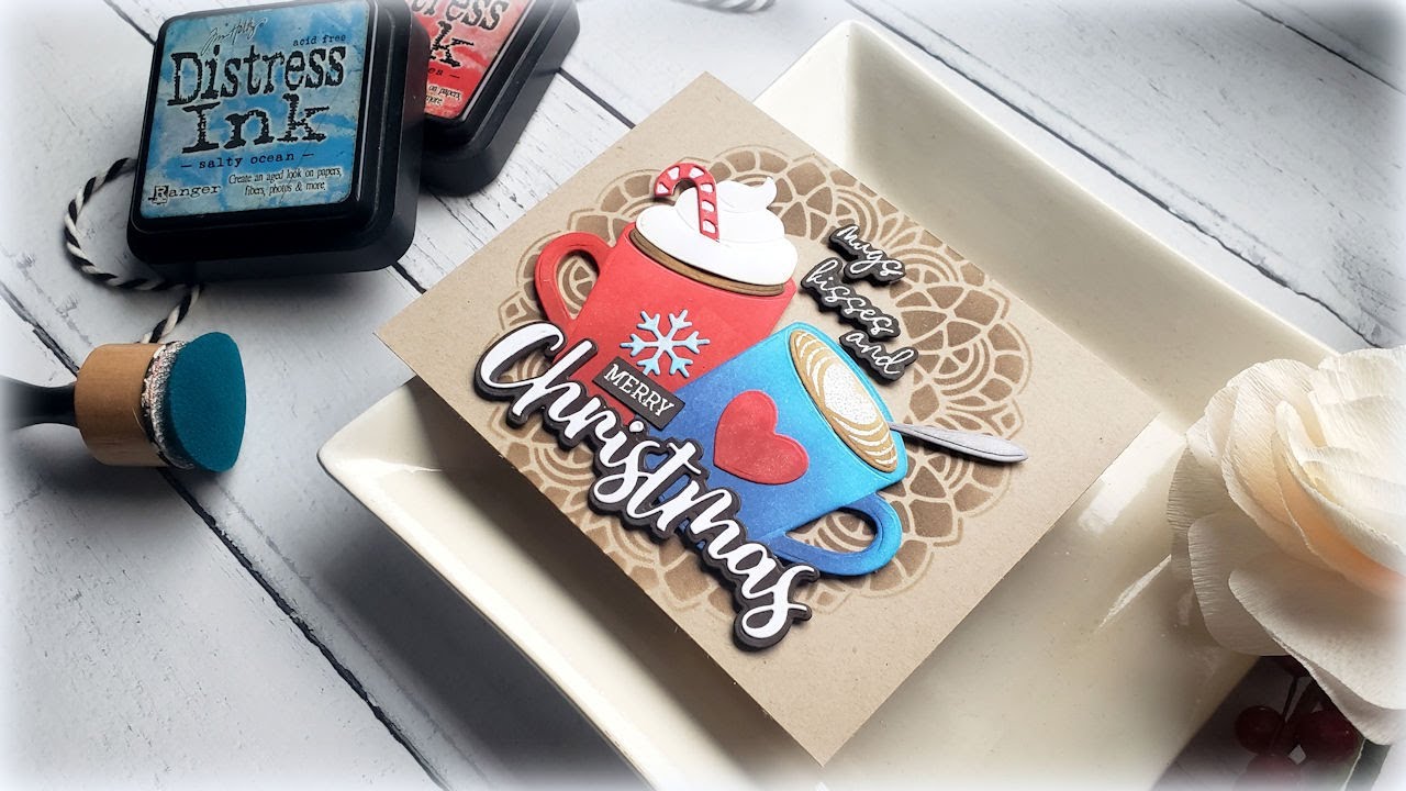 Coloring Die Cuts using Distress Inks with Kelly Taylor