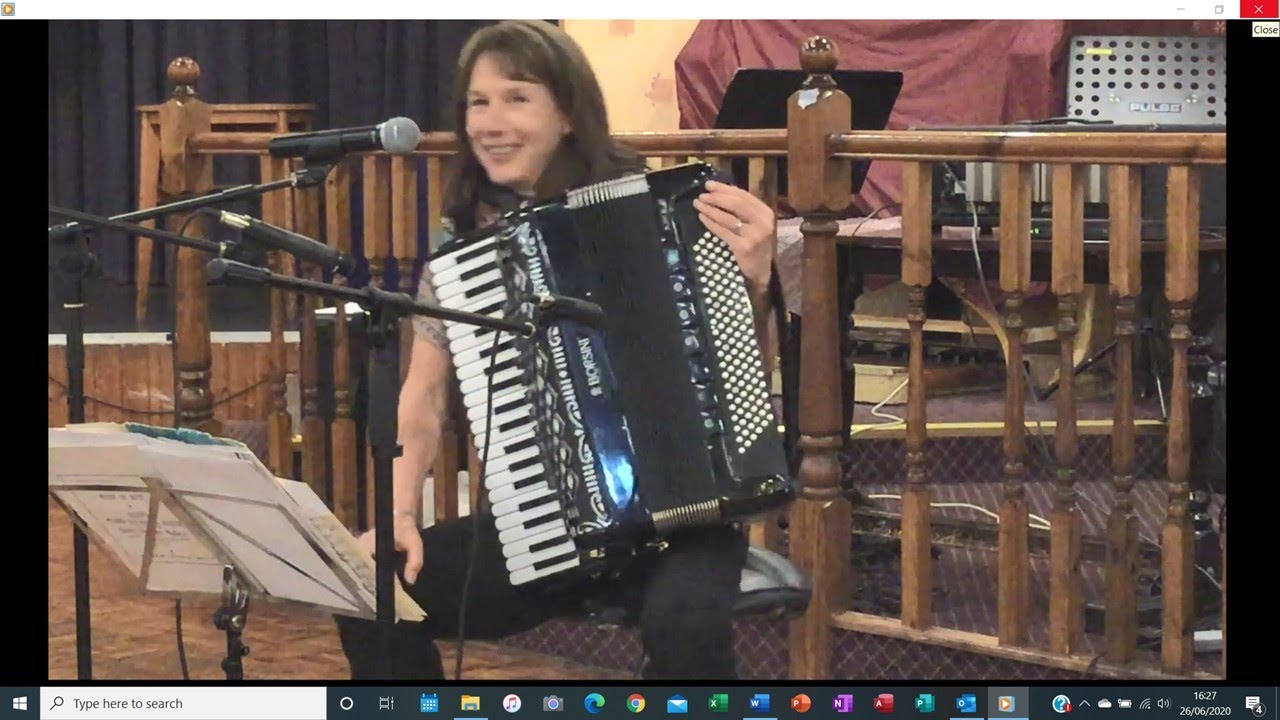 Accordion Acrobatics played by Julie Best at the North Staffs Accordion Club