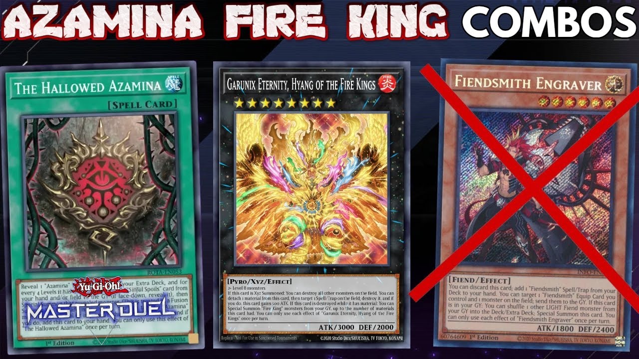 (NO FIENDSMITH!) The BEST FIRE KING Azamina Snake-Eyes Combos for MASTER DUEL!