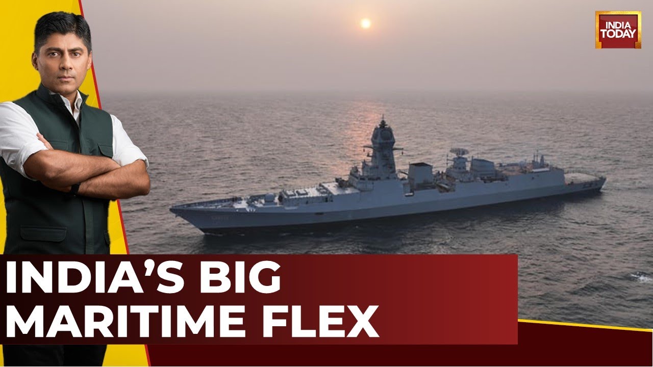 India First LIVE: India's Big Maritime Flex | INC Nilgiri, Vagsheer And Surat commissioned