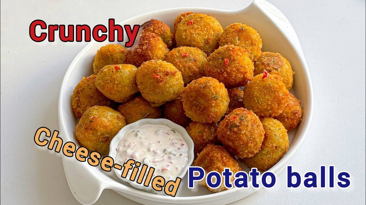 Crunchy Outside, Cheesy Inside Potato Balls