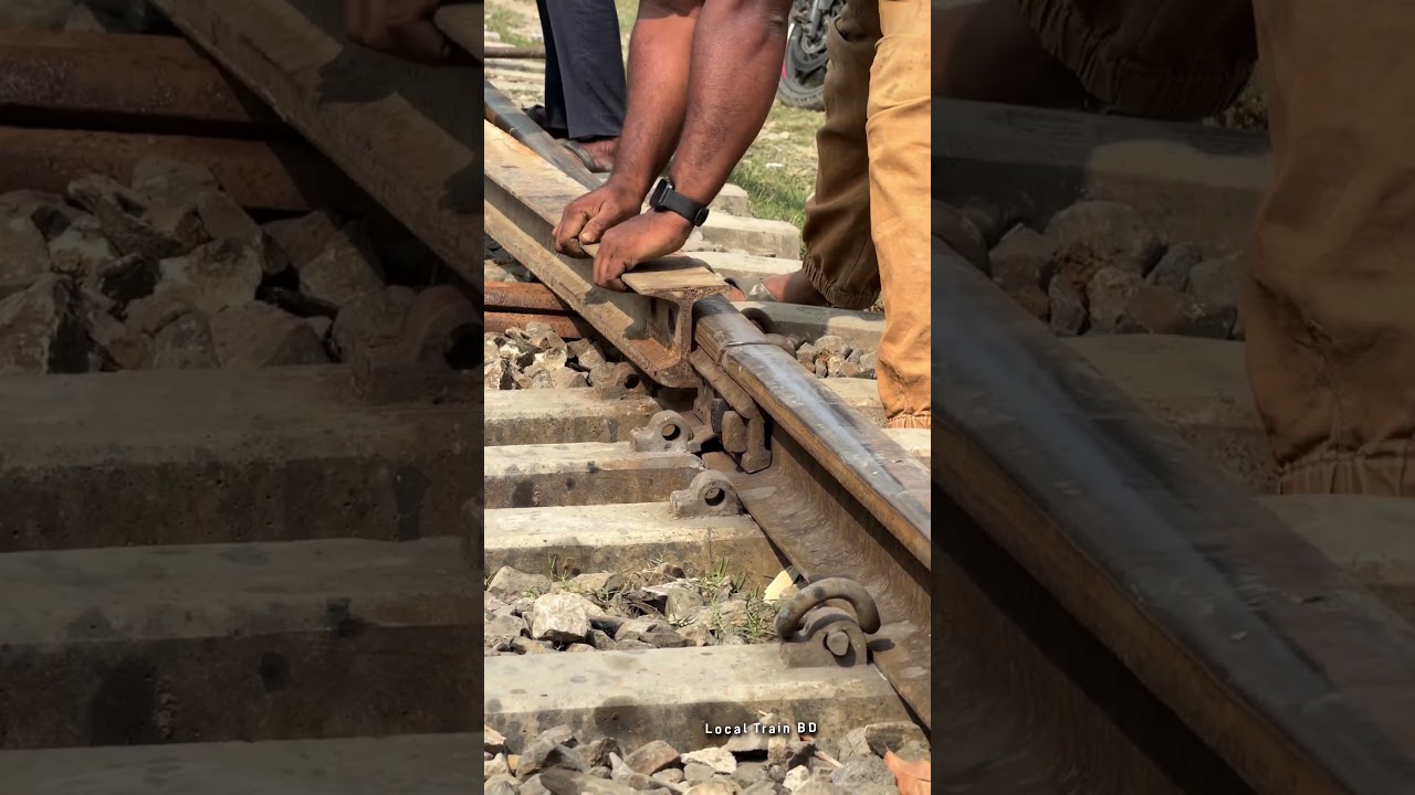 Railway Creepping and Pulling Back #railwork #shorts