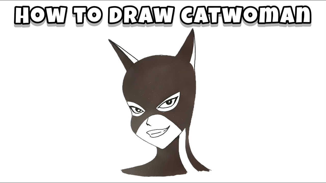 How to Draw Criminal Catwoman and Batman Enemy – Beginner's Guide to Drawing