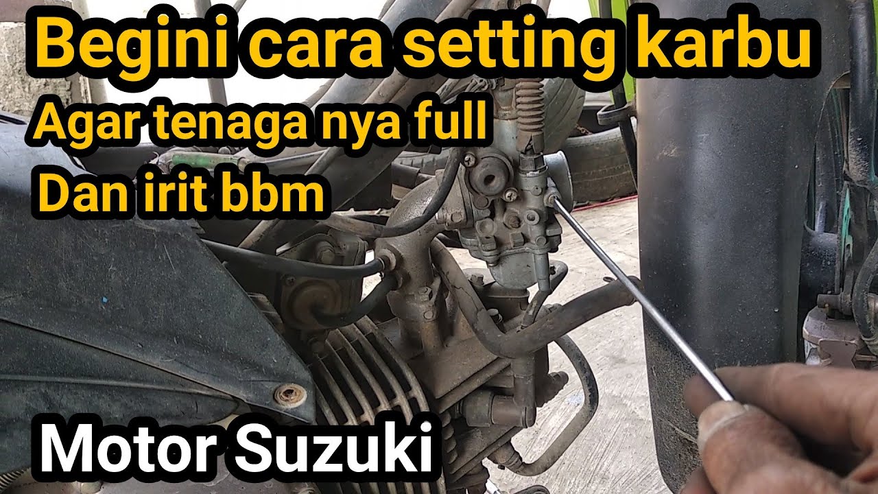 Tutorial Setting karburator smash titan agar tenaga nya full keluar semua || ALAN TOBING