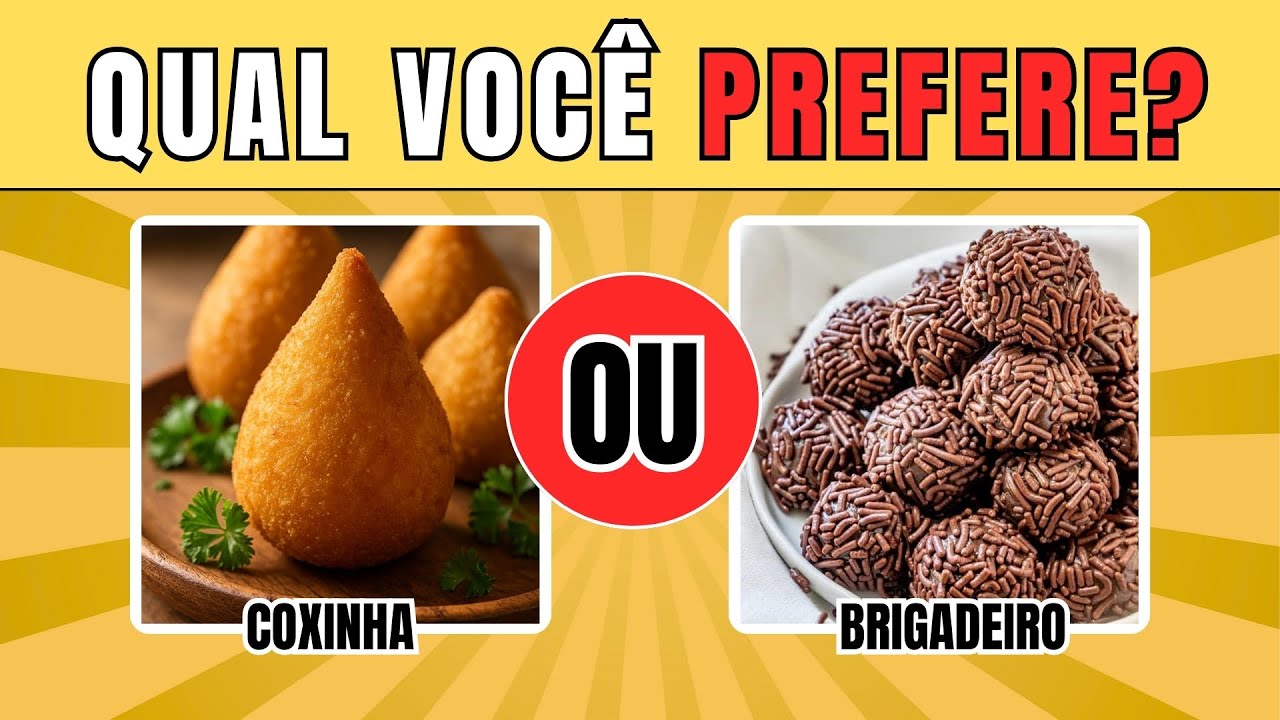 Qual Você Prefere? 🍕 | Desafio de Comidas