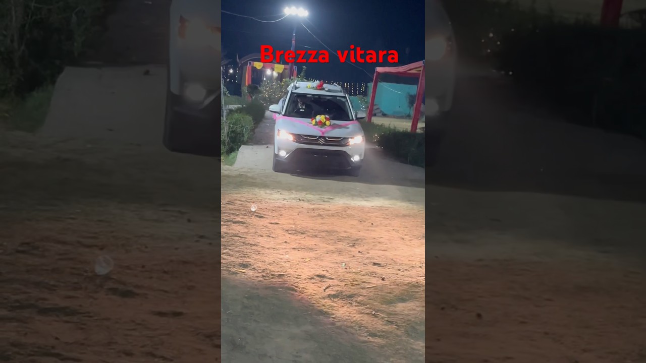 New brezza vitara cng car the best suv #brezza #cars #ytshorts #youtube #shadi #love #shorts #car