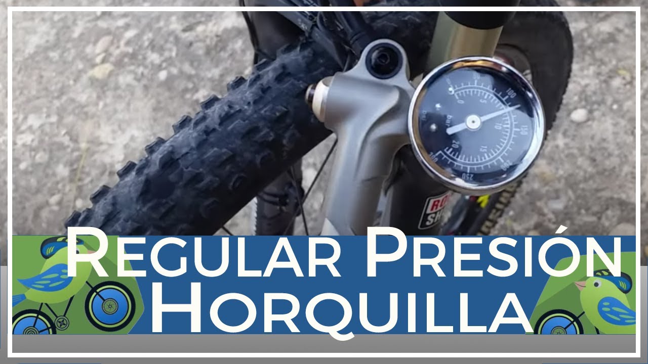 Cómo regular la presión de la horquilla neumática de aire en bicicleta
