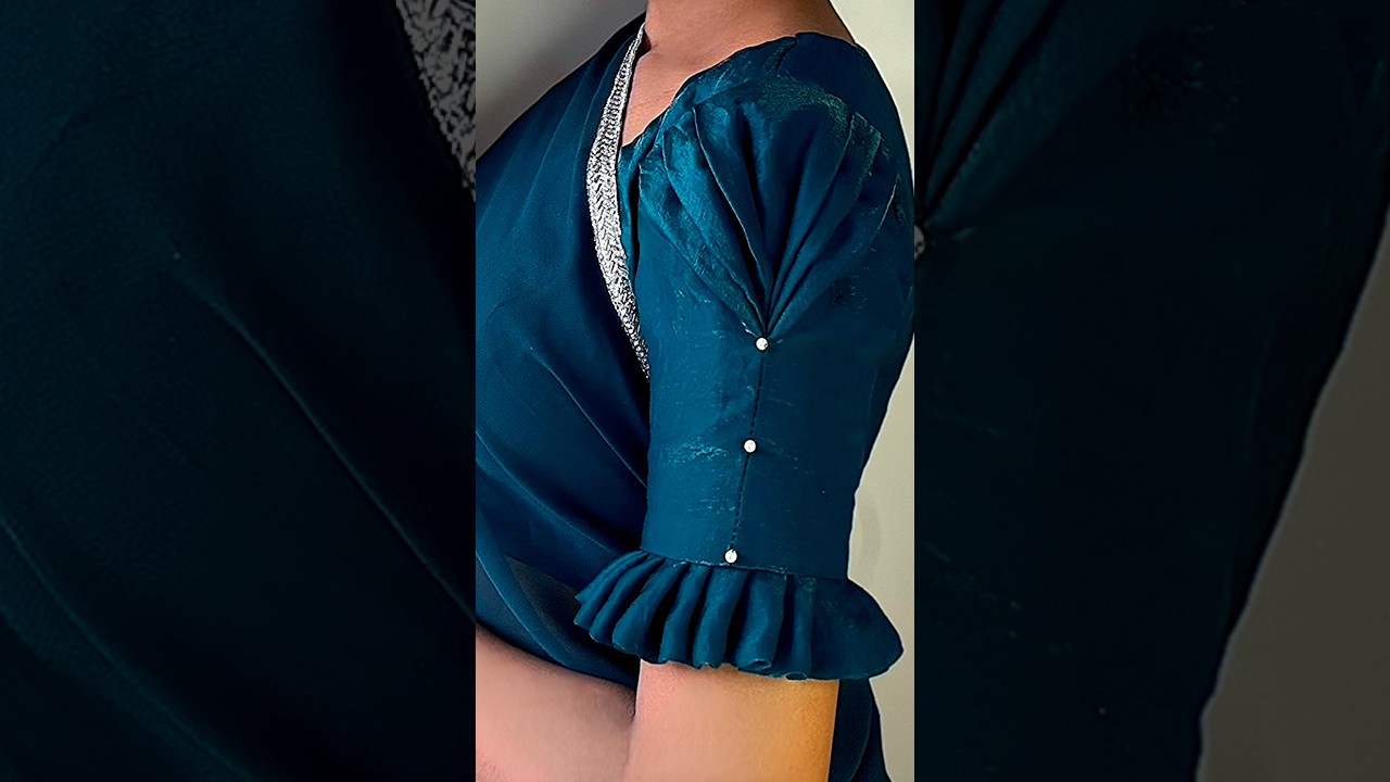 Puffy sleeves design cutting and stitching#puffsleeves #blouse #shortsvideo #shorts #short #trending