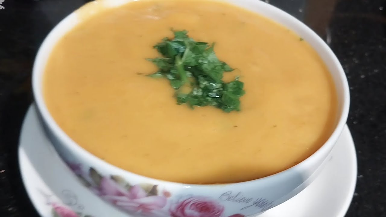 شوربه بالخضره سهله التحضير