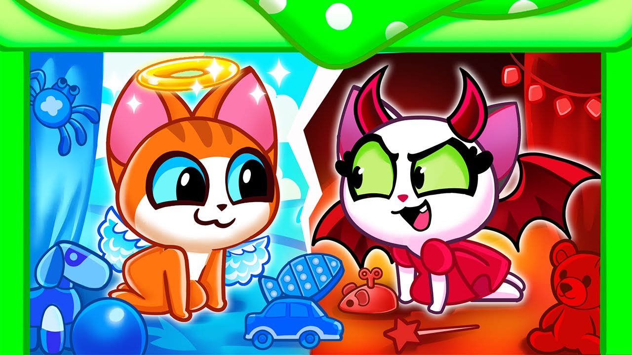 Angel VS Demon Secret Room Under The Bed 👼😈 Storytime For Toddlers by Paws&Play