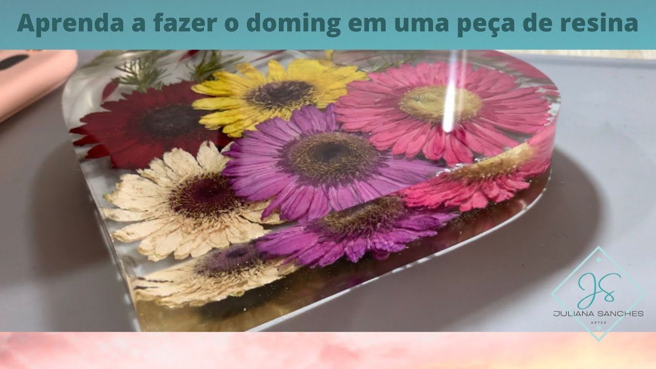 Aprenda fazer doming em uma peça de resina epóxi