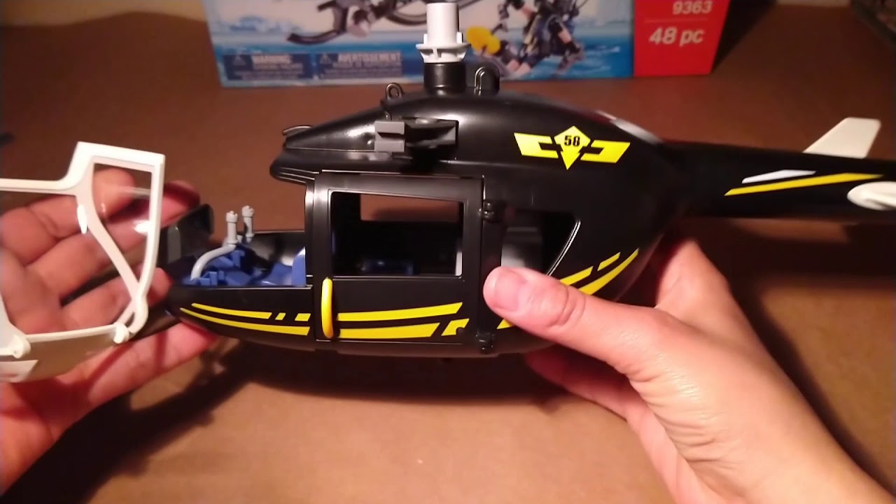Juguete Playmobil helicóptero táctico swat 9363  Review unboxing