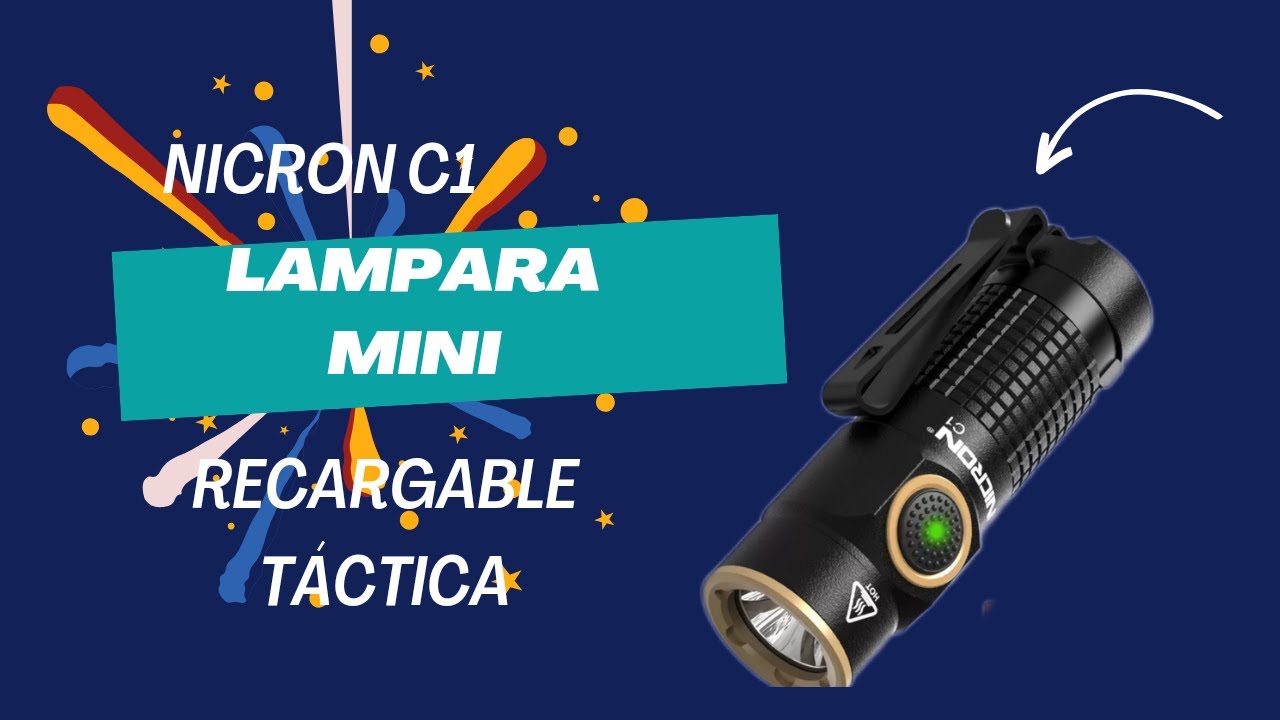 Lámpara Mini, Marca Nicron Modelo C1