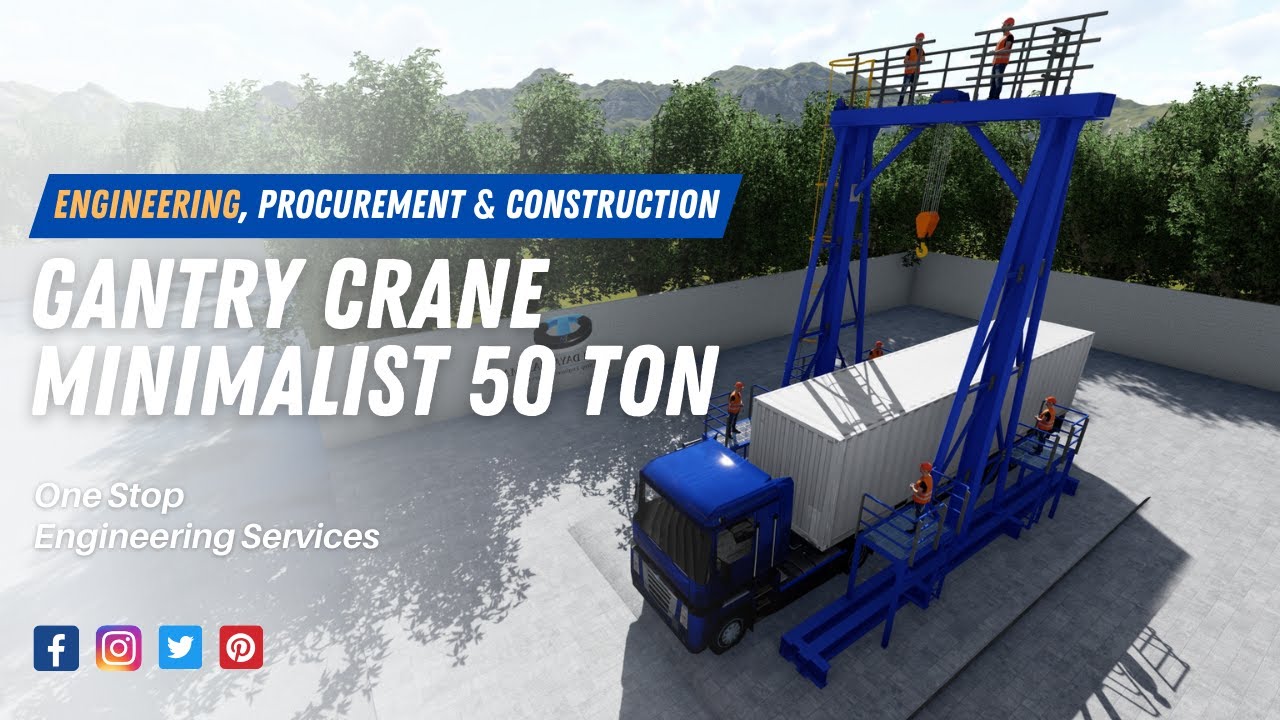 Desain Gantry Crane Minimalist 50 Ton