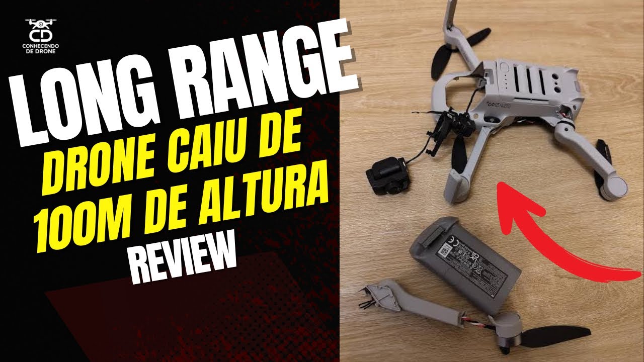 Drone caiu de 100 Metros de altura - Long Range que deu errado