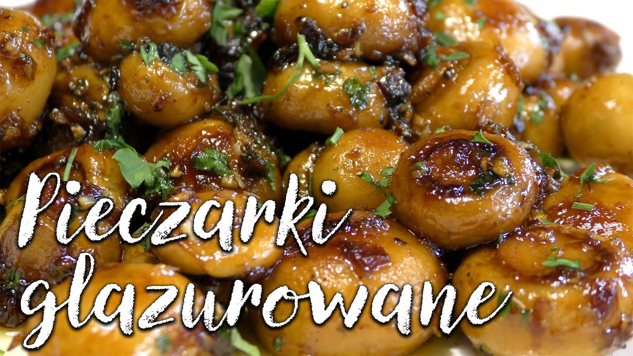 PIECZARKI SMAŻONE Z CZOSNKIEM👌 GLAZUROWANE👌