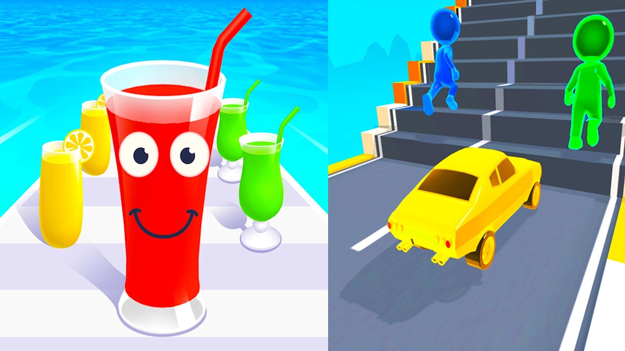 Juice Run vs Shape Shifting || Epic GOAT Gameplay🔥Max Funny Moments Walkthrough (Android, iOS) EP124