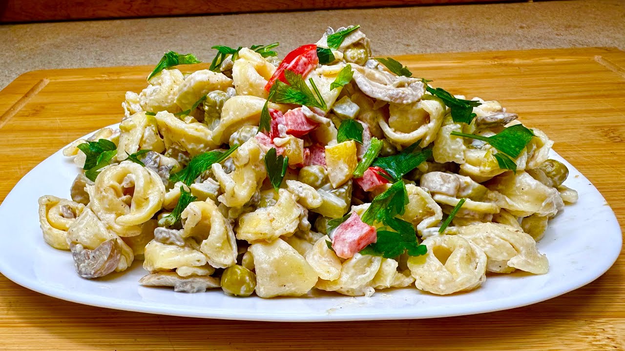 Tortellini z pieczarkami idealna sałatka na WIELKANOCNY STÓŁ ale nie tylko/Spróbujemy