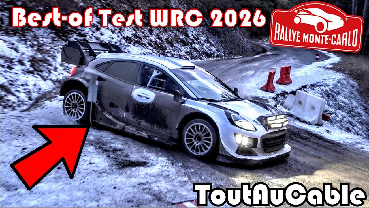 🇲🇨 Best of WRC Test Rallye Monte-Carlo 2026 | Ford - Hyundai & Toyota by ToutAuCable ❄️