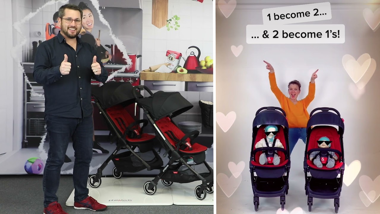 product tour - go™ petite inline® buggy for 1 or 2 kids  |  phil&teds®