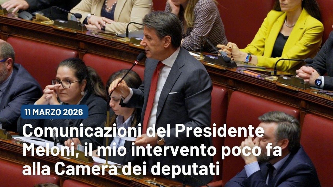 Comunicazioni del Presidente Meloni, il mio intervento poco fa alla Camera dei deputati | 11/03/2026