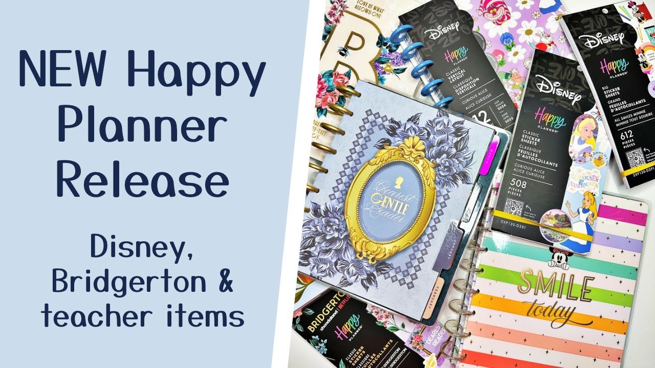NEW Happy Planner Release - Disney, Bridgerton and Teacher Items from the Back to School Release
