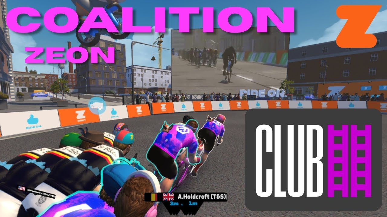 Zwift Club Ladder Racing | Coalition Zeon vs. ART Bolas | Downtown Dolphin