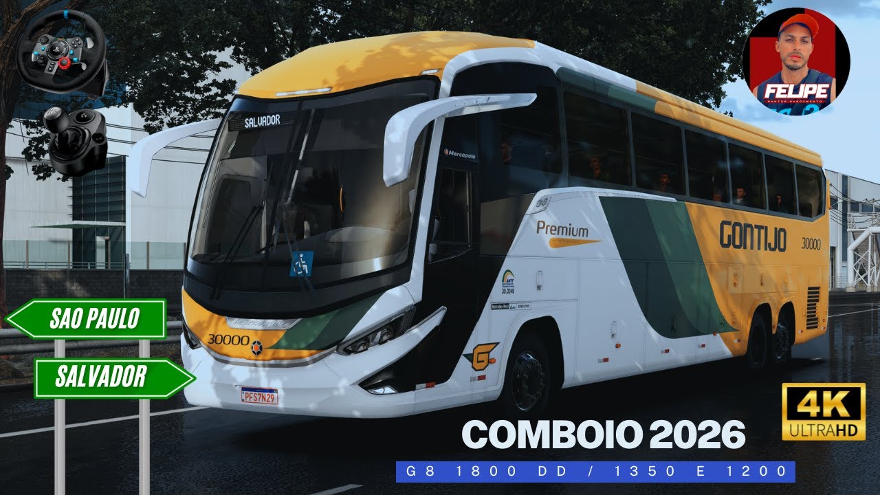 COMBOIO 2026: São Paulo Para: Salvador  - Gontijo, Itapemirim e Catedral / ETS2 em 4K 60FPS