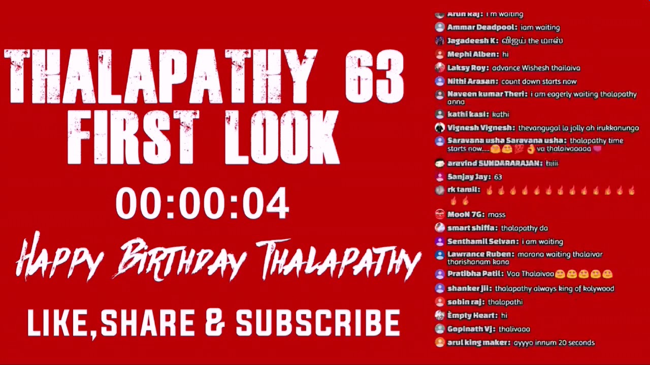 #Thalapathy#63#first look#