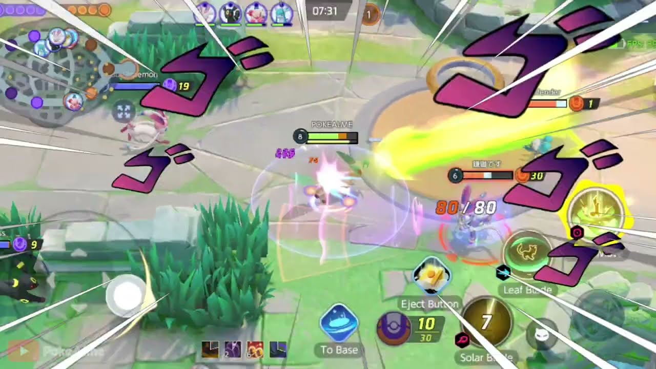 leafeon exe moment pokemon unite