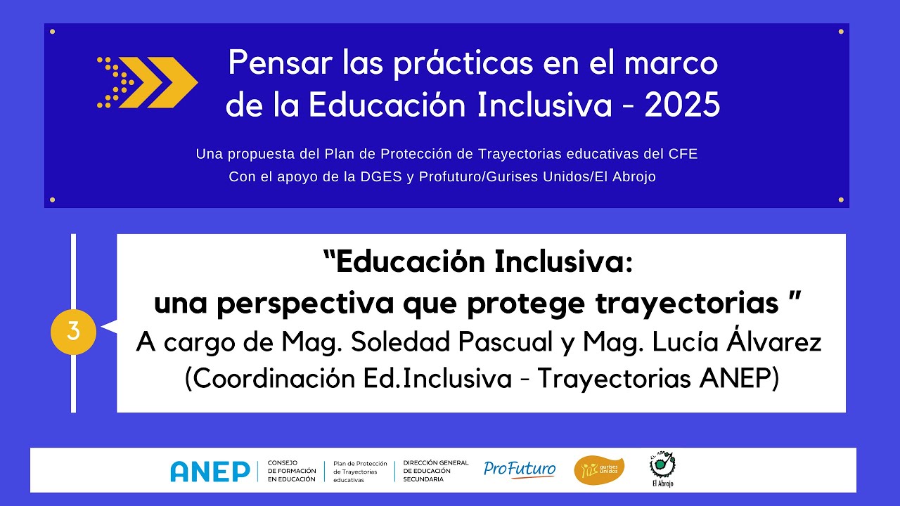2025 Encuentro 3: &ldquo;Educaci&oacute;n Inclusiva: una perspectiva que protege trayectorias &rdquo;
