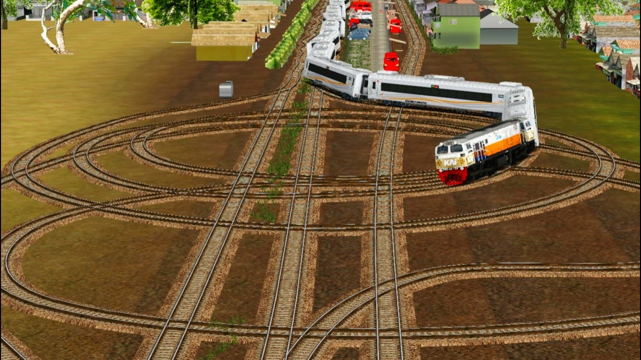 Kereta Api Vs Rel Zigzag Vs Rel Semerawut #keretaapi #keretaapiindonesia #train