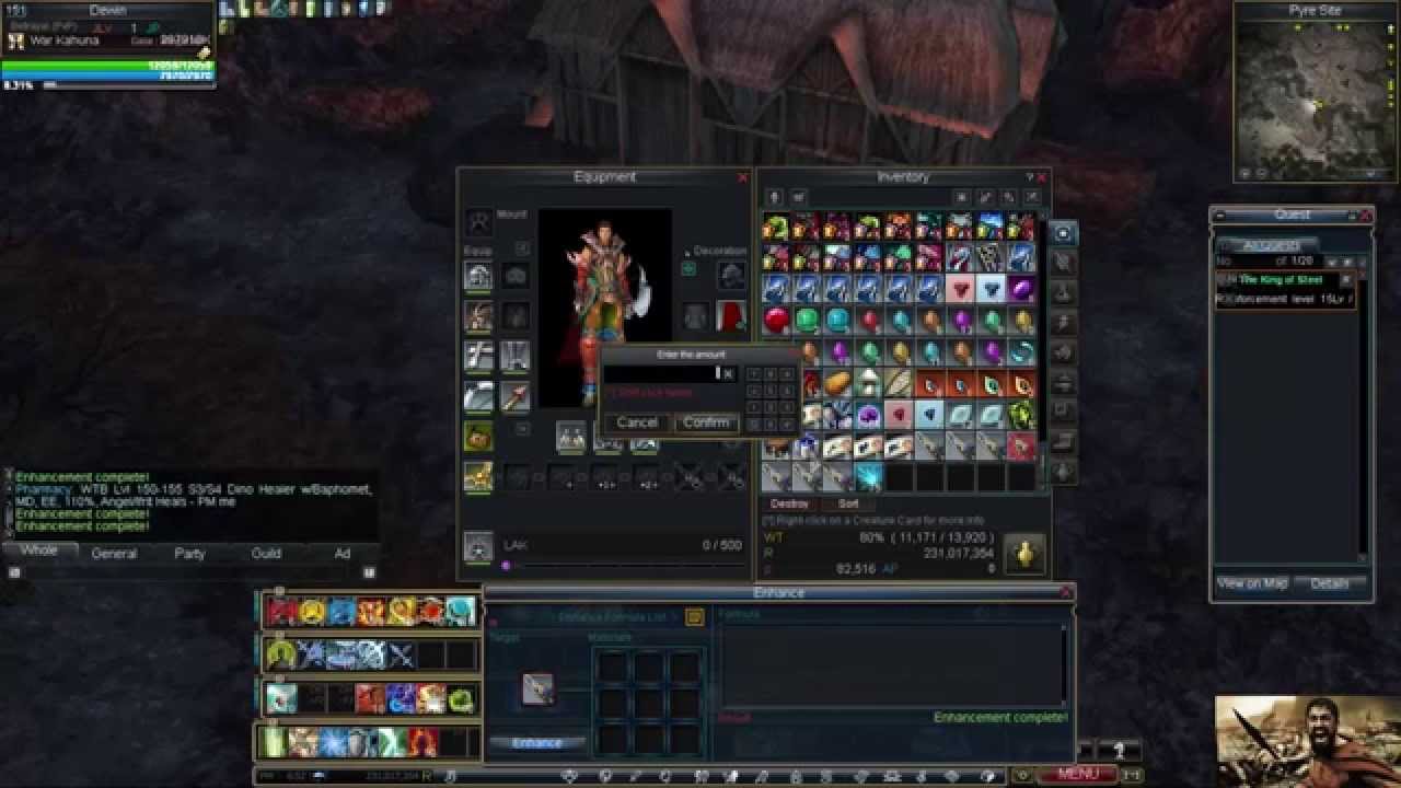 Rappelz TP quest - king of steels guide